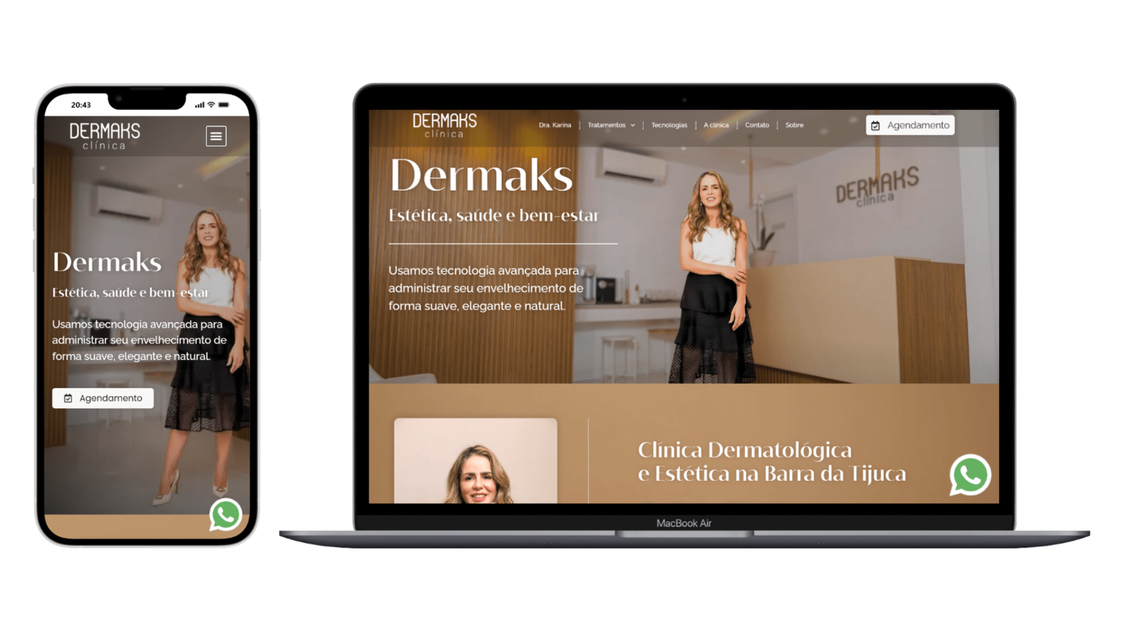 site dermaks apresenta